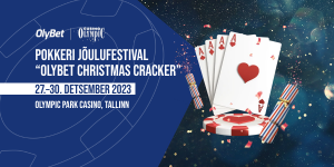 Lõpeta oma pokkeriaasta pauguga – pokkeri jõulufestival “OlyBet Christmas Cracker”