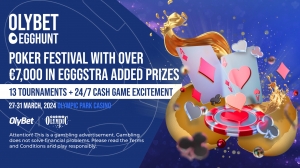 OlyBet Egghunt, March 27th-31st – Poker Festival at Olympic Park Casino in Tallinn with over €7,000 in eggstra added value!